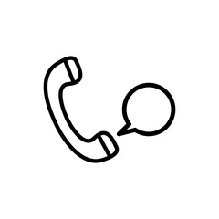 Phone icon vector flat style logo template