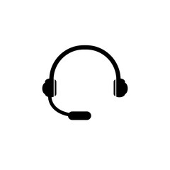 Head phone icon vector logo design template