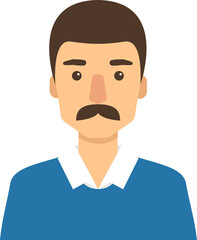 Pleple avatar, man icon.