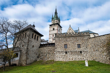 Fototapeta na wymiar Town castle in Kremnica, Slovakia, travel destination