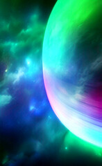 Fototapeta premium Abstract image. Illustration. Generated by Artificial Intelligence.