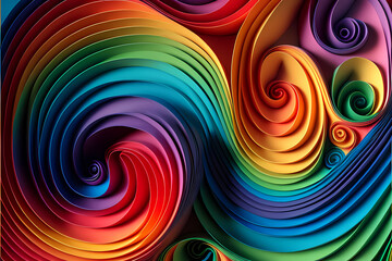 Seamless Abstract Colorful Design and Illustration