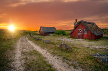 The old house, Sunset 
