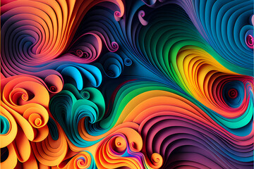 Seamless Abstract Colorful Design and Illustration