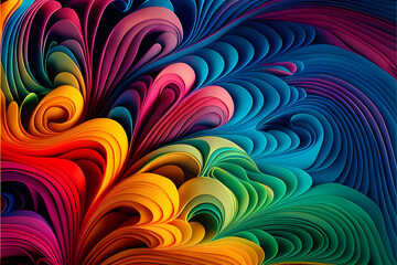 Seamless Abstract Colorful Design and Illustration