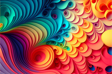 Seamless Abstract Colorful Design and Illustration - obrazy, fototapety, plakaty