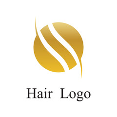 hair wave logo template