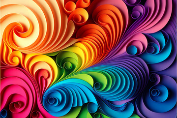 Seamless Abstract Colourful Design and Illustration