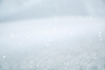 Winter landscape. It's snowing outside. Copyspace