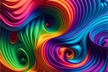 Seamless Abstract Colourful Design and Illustration