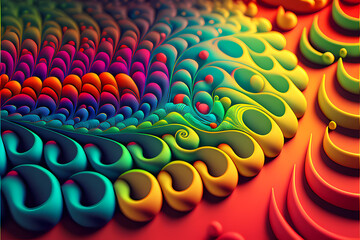 Fototapeta premium Seamless Abstract Colourful Design and Illustration