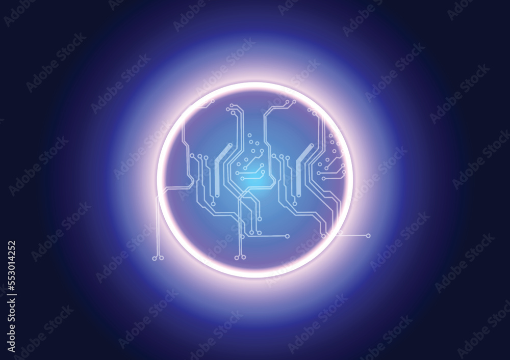 Poster abstract vector circuit technology concept background. vector illustration design.
