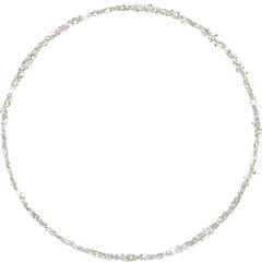 Silver glitter hand-drawn circle