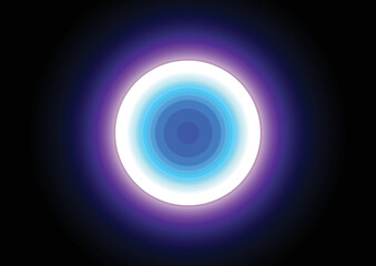 abstract vector circle blue light modern luminous circle background. illustration vector design background.