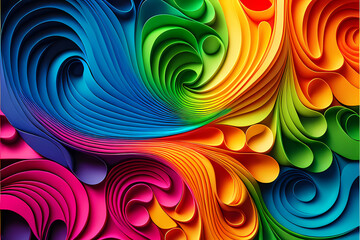 Seamless Abstract Colorful Design and Illustration