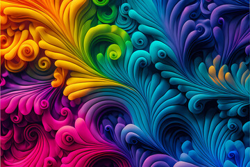 Seamless Abstract Colourful Design and Illustration