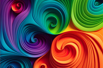Seamless Abstract Colourful Design and Illustration