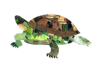 Application "Turtle" on a white background. Children's creativity
