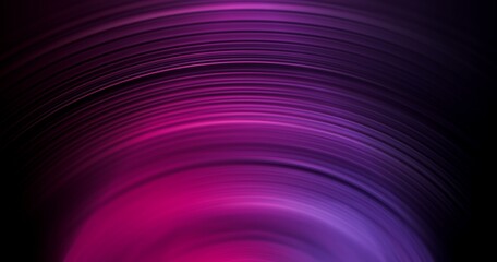 Obraz premium Neon color gradient. Music abstract background. Disco spotlight. Blur fluorescent purple pink glow on dark black ribbed texture copy space poster.