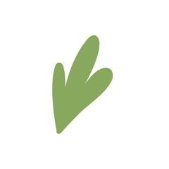 green leaf doodle style sign 