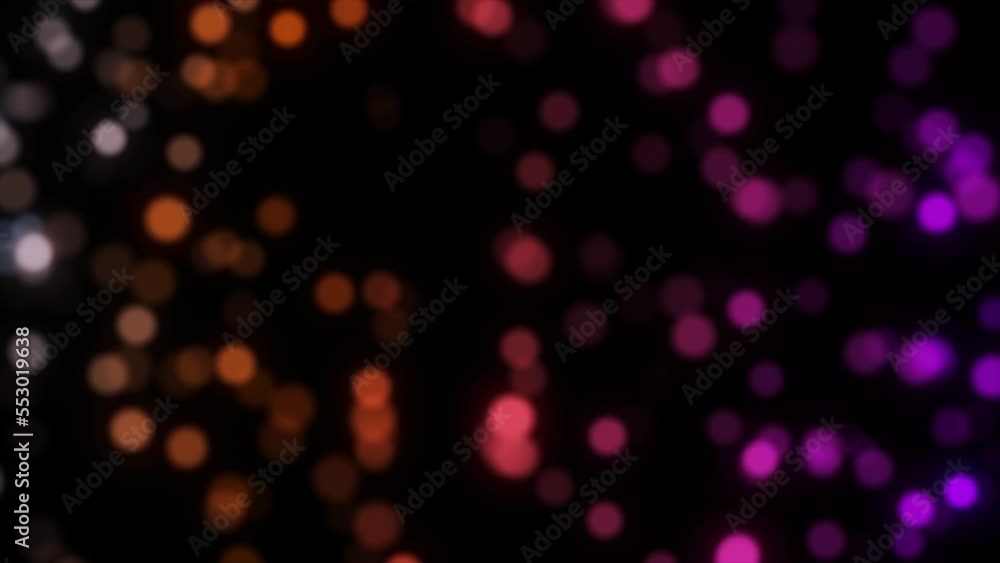 Poster animation of bokeh particle floating.realistic red particle bokeh effects background uses for video 