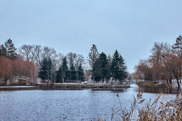lake in winter