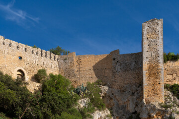 Obraz premium Santueri Castle in the town of Felanitx