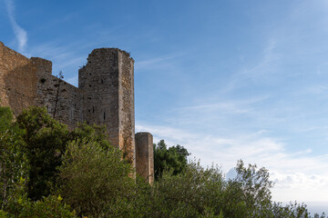 Fototapeta na wymiar Santueri Castle in the town of Felanitx