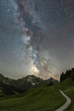 Milky Way above Gantrisch Nature Park CH