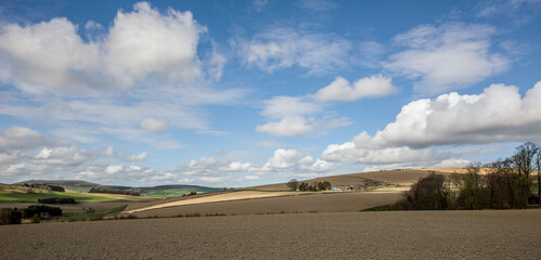 Farmland near Inverkeithny, Aberdeenshire recently prepared. 