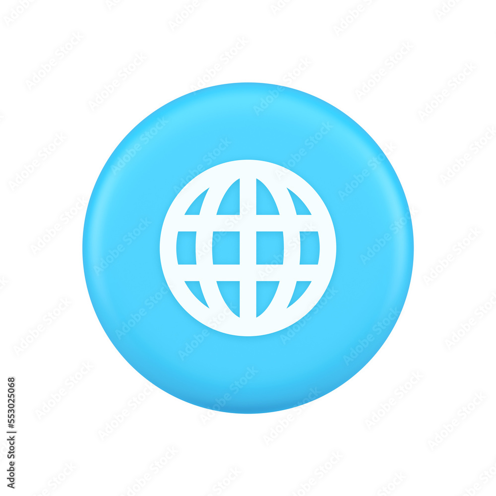 Poster internet connection global browsing information button cyberspace data search 3d icon