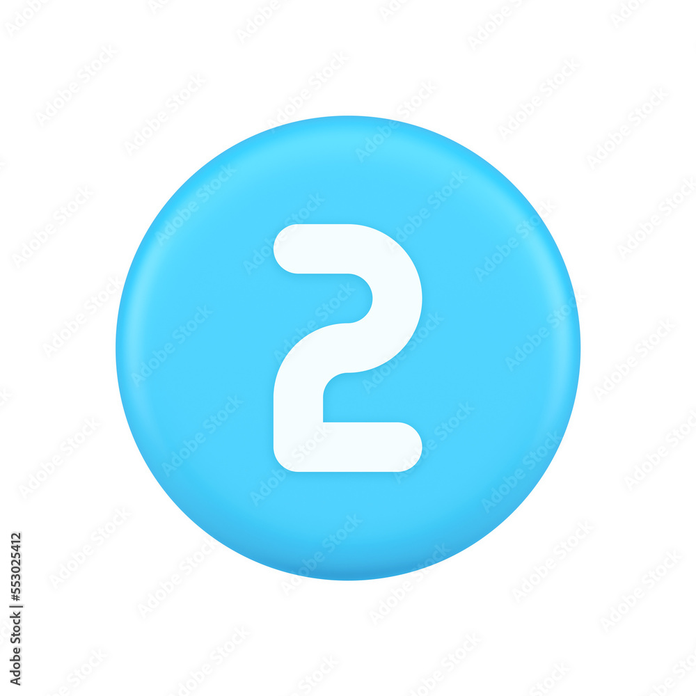 Poster two character button numeral cyberspace calculation service 3d realistic icon