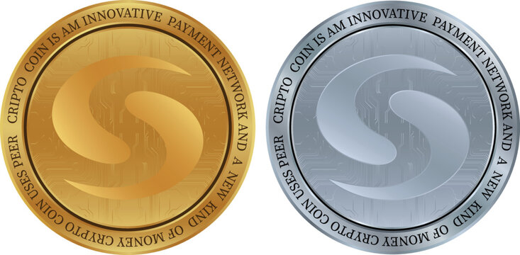 syscoin-sys coin vector illustrations. 3d illustration. editorial image