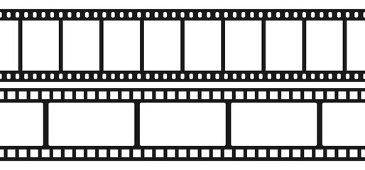 Set of seamless film strips