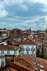 Los tejados de la ciudad de Santiago Compostela
