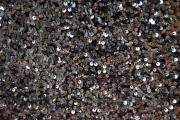 Hintergrund goldene und silberne Pailletten