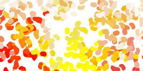 Light orange vector texture with memphis shapes.