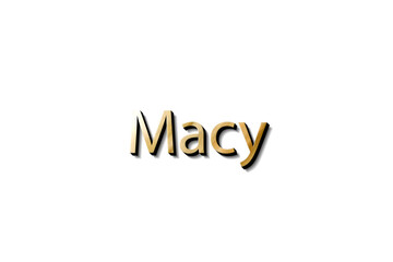 MACY NAME 3D