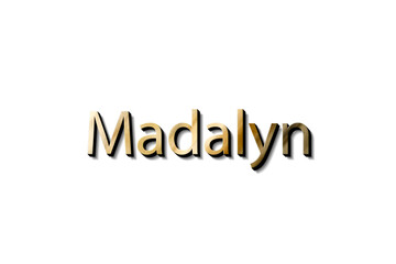 MADALYN NAME 3D