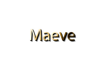 MAEVE NAME 3D