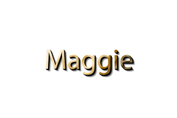 MAGGIE NAME 3D