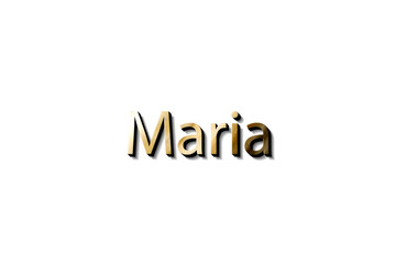 MARIA NAME  3D