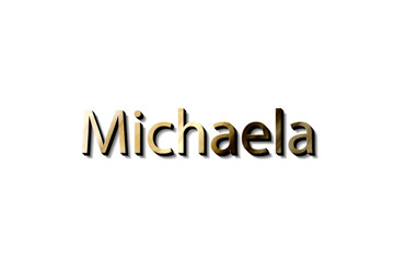MICHAELA NAME 3D