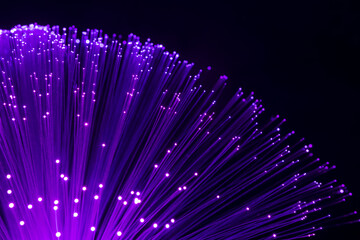 Fiber optics with lights magenta ultimate technology