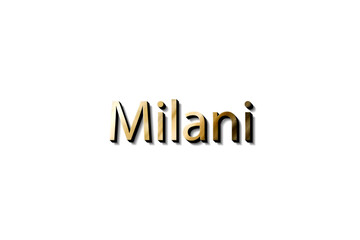 MILANI NAME 3D
