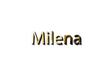 MILENA NAME 3D