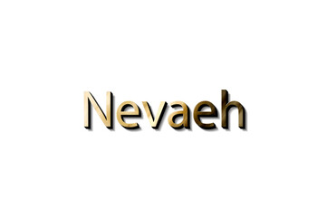 NEVAEH NAME 3D