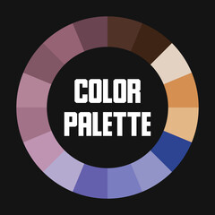 Universal color palette. Color circle. Vector illustration
