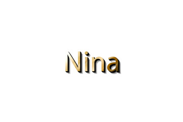 NINA NAME 3D