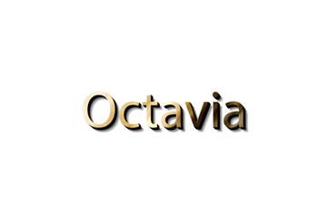 OCTAVIA NAME 3D